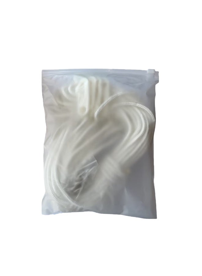 عاصفة حبل علم Stormflag طول 15 متر من النايلون بقطر 6 مم ومشابك لسارية العلم مع 4 قطع مشابك معدنية و4 قطع مشابك نايلون للتجهيزات البحرية وتجميل الحديقة وتعليق الأشياء في الخارج - Image 3