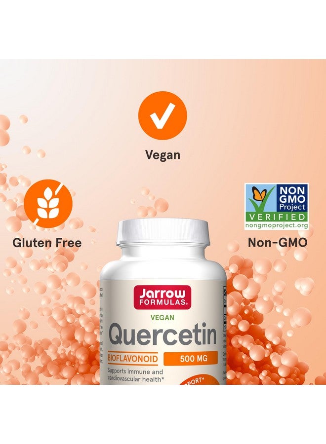 Jarrow Formulas Quercetin Supplements - 500 mg, Antioxidant Support for Cardiovascular and Immune Health, Supplement with 200 Veggie Capsules - Image 5