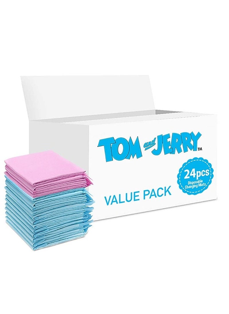 Tom And Jerry Tom And Jerry Disposable Changing Mats 24 Counts  - Image 1