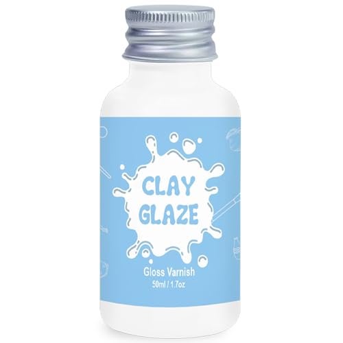 EIGTWEN 50ml Air Dry Clay Varnish，Air Dry Clay Sealant for Airdry Clay，Air Dry Clay Glaze Can Not Only Used to Prevent Clay Cracking, Scratches, and Wear,It Can Also Having a Glossy Glaze Effect (Gloss) - Image 1