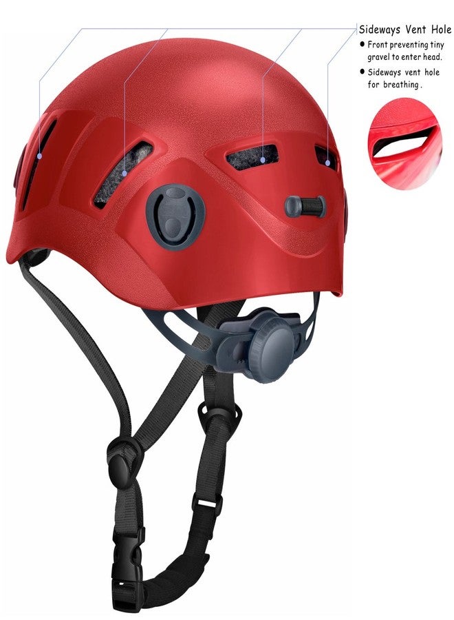 Tontron Hiking Climbing Caving Helmet (Red, Large) - Image 2
