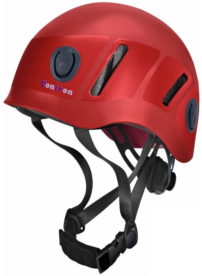 Tontron Hiking Climbing Caving Helmet (Red, Large) - Image 1