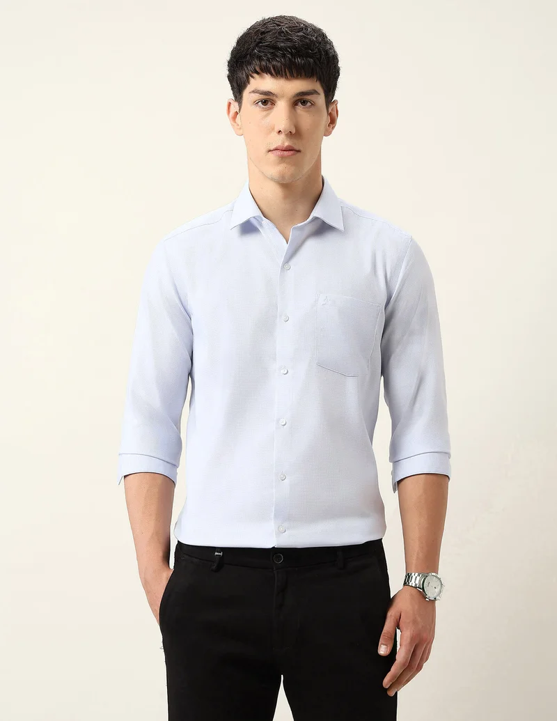 Arrow Manhattan Slim Fit Auto Press Shirt