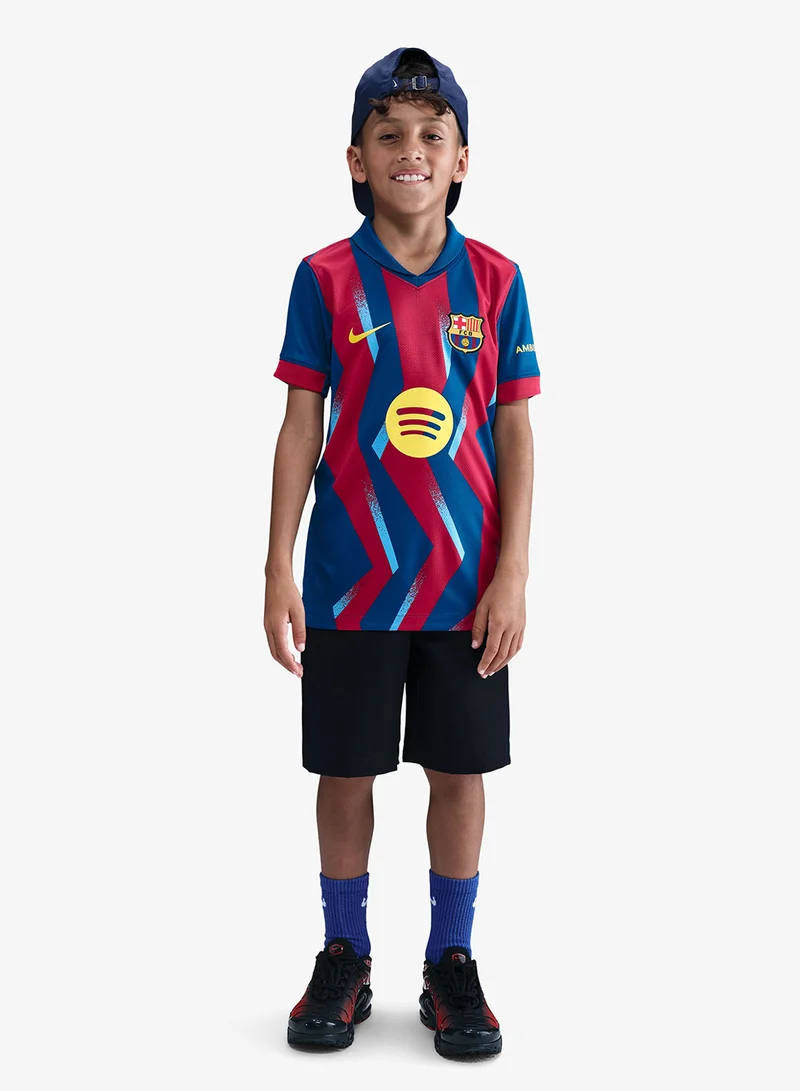 نايكي قميص برشلونة الرياضي للأطفال بتقنية دراي-فت