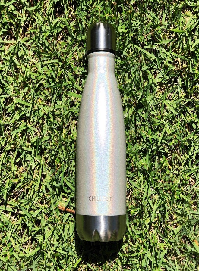 تشيل أوت لايف زجاجة مياه تشيل آوت لايف المصنوعة من الفولاذ المقاوم للصدأ للأطفال للمدرسة: زجاجة كولا معزولة بجدار مزدوج سعة 12 أونصة، مناسبة للمشروبات الباردة والساخنة، زجاجة رياضية معدنية خالية من مادة BPA للأولاد والبنات والنساء - Image 3