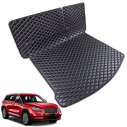 7DEEKEI for 20202025 Lincoln Corsair Trunk Mat and Rear Backrest Mat Cargo Liners All Weather AntiSlip