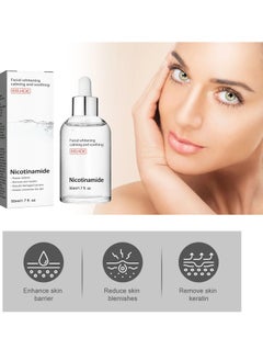 EELHOE Niacinamide Facial Essence, 50ml Whitening Pimple Treatment Hyaluronic Acid Serum, Anti Wrinkle And Anti Aging Face Serum For Pimple, Acne And Pore Shrinking  - Image 3