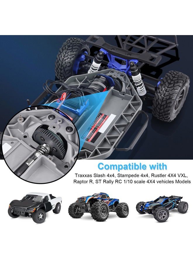 FriHobby 6878 Complete Slipper Clutch Assembly Steel Metal Diff Gear Compatible with Traxxas Slash 4X4/ Stampede 4X4 / Rustler 4X4 - Image 2