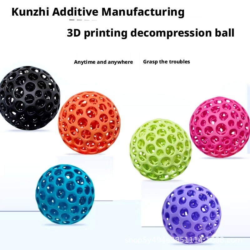 3D Printed Stress Relief Ball Squeeze Toy Elastic Technology Children's Toy - Image 1