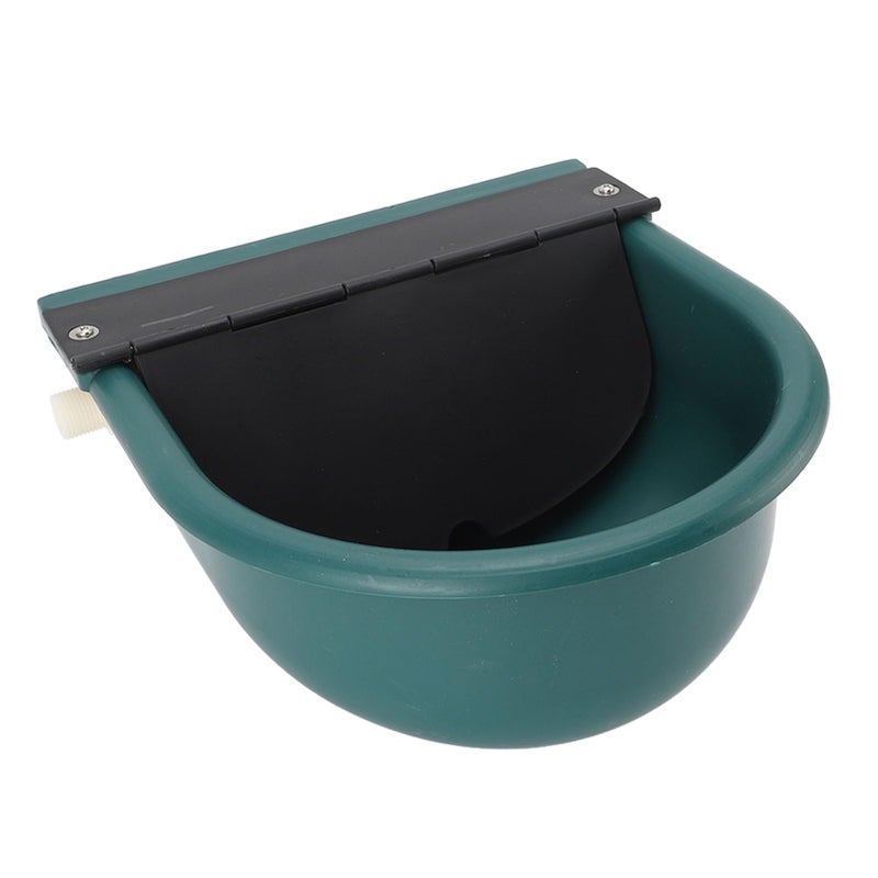 Automatic Animal Water Feeder with Float Ball for Cattle Sheep Horses Green Plastic Removable Lid - Image 2