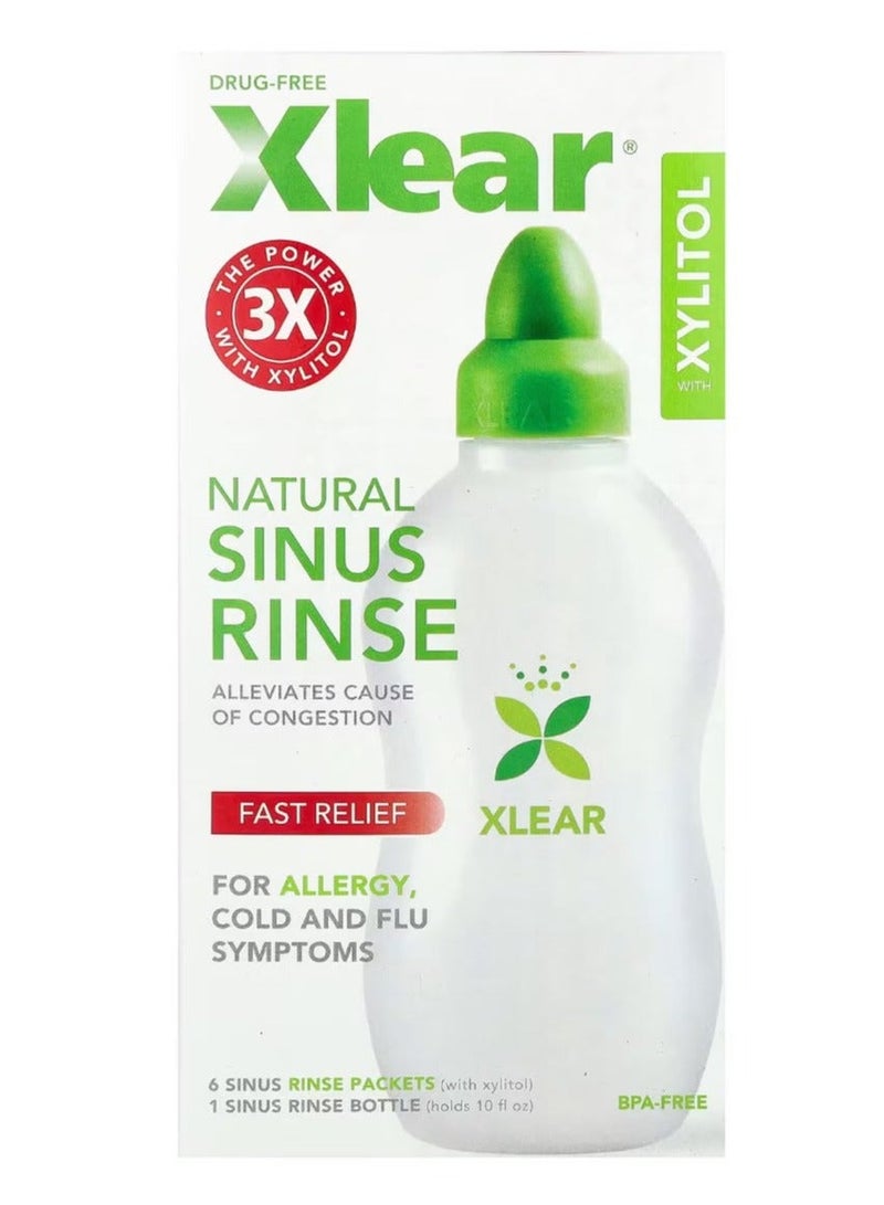 Xlear, Natural Sinus Rinse with Xylitol, 1 Kit - Image 1