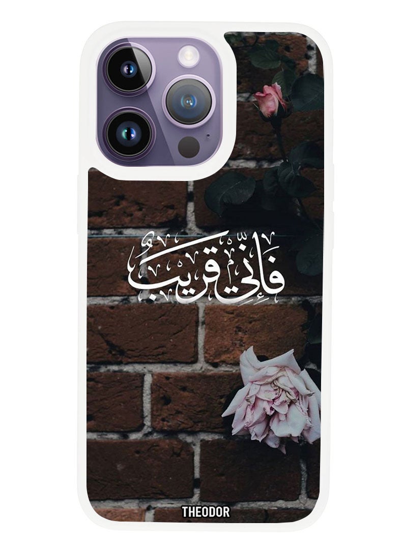 Theodor Protective Case Anti Scratch Shock Proof Cover For APPLE IPHONE 14 PRO Quotes 6 (White Bumper) - Image 1