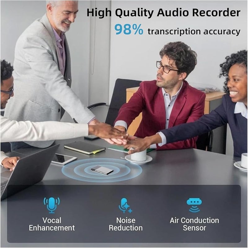 Digital Voice Recorder 16G APP Control Transcription Summarize Lectures Meetings - Image 4