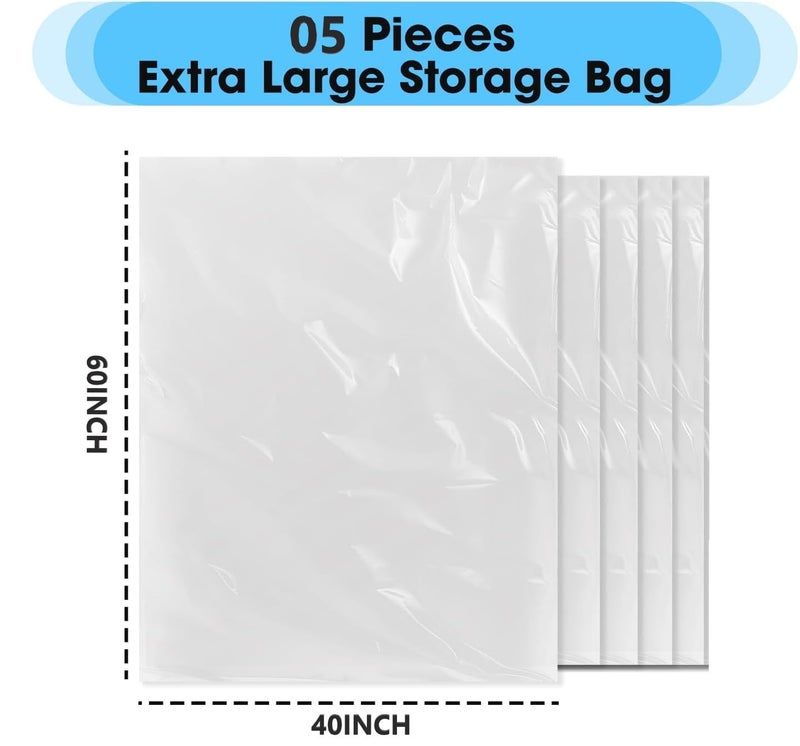 AQBAH Large Size Suitcase Cover Bags Dustproof Luggage protector cover for Trolley Travel almirah storage Dirt & Dust Waterproof Clothes (Pack of 5) - Image 2