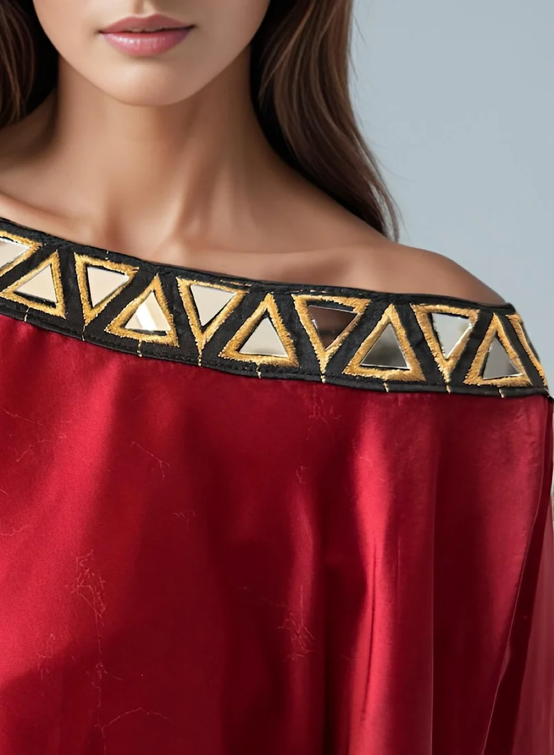 ECSTACY Printed Drape Kaftan