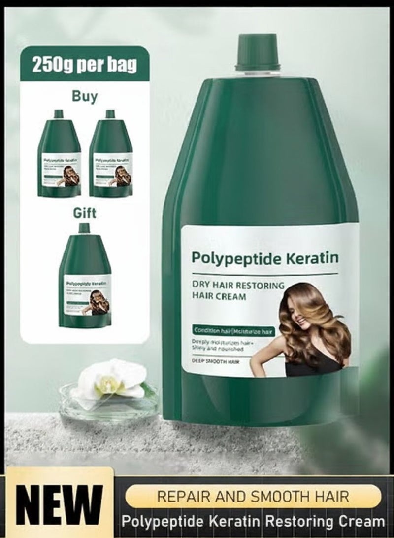 Keratin Multi-Peptide Cream for Hair Hydration and Smoothing - Image 1