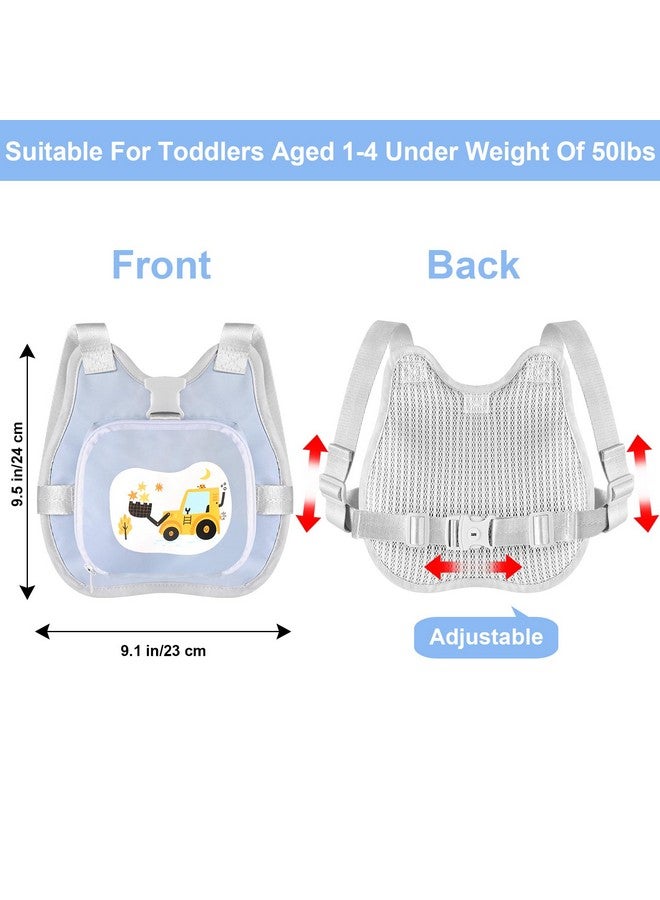 Accmor Toddler Harness Leash, Collapsible Kids Leash + Anti Lost Wrist Link for Outdoor Travel, Cute Excavator Child Walking Harness Tether Wristband Assistant Strap Belt Protector for Baby Boys - Image 2