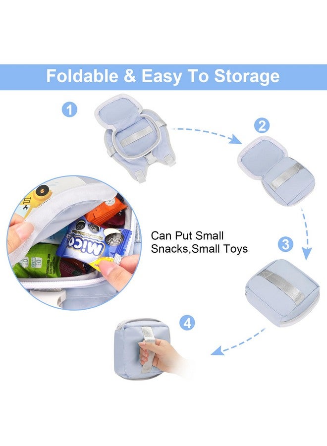 Accmor Toddler Harness Leash, Collapsible Kids Leash + Anti Lost Wrist Link for Outdoor Travel, Cute Excavator Child Walking Harness Tether Wristband Assistant Strap Belt Protector for Baby Boys - Image 4