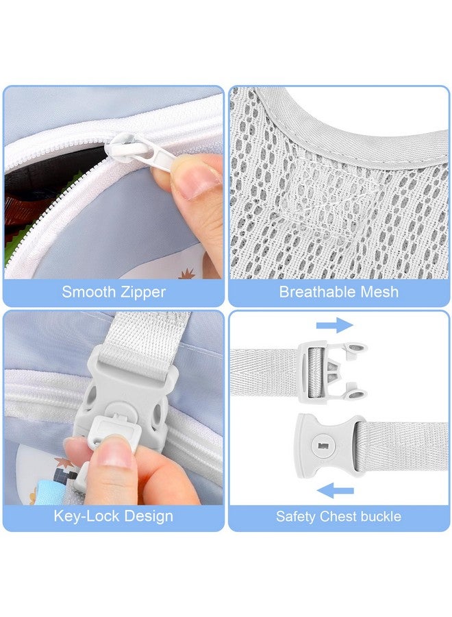 Accmor Toddler Harness Leash, Collapsible Kids Leash + Anti Lost Wrist Link for Outdoor Travel, Cute Excavator Child Walking Harness Tether Wristband Assistant Strap Belt Protector for Baby Boys - Image 3