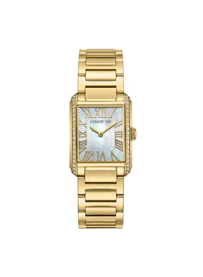 شيروتي 1881 Women's Rendena 24.5mm White Mother-of-pearl Dial Quartz Analog Watch For Women