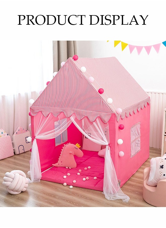 Children's Play Tent Activity Center, Indoor Playhouse, Girl Doll House, Gift, Home Bed, Mosquito Net Big House, Toy House, Suitable For Bedroom, Living Room, Backyard, Park, 125cm*95cm*135cm