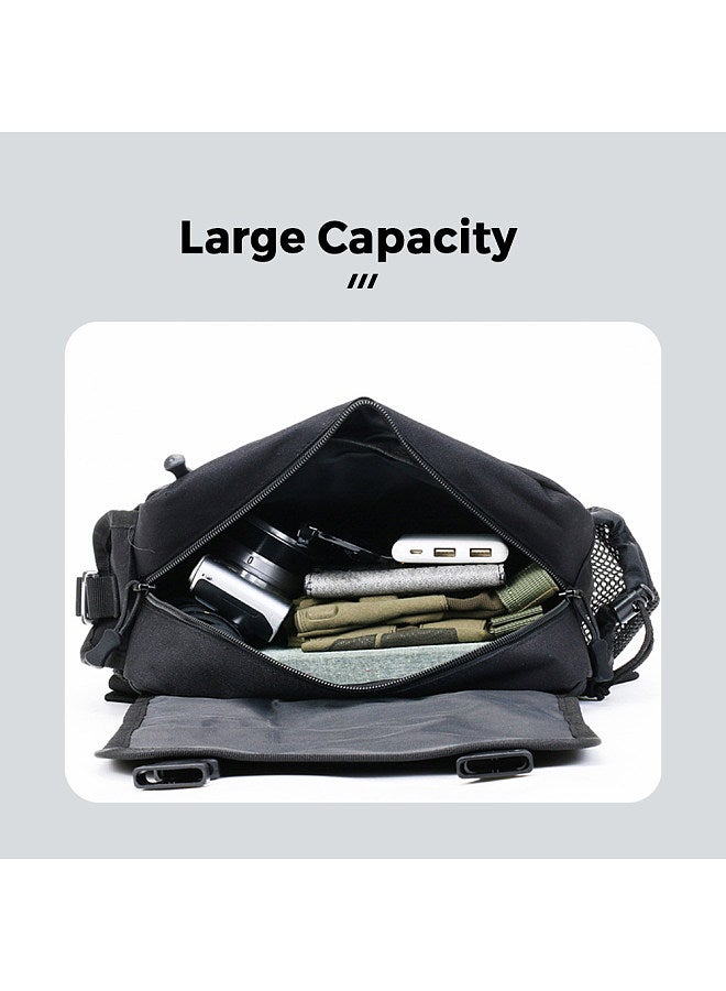 Generic Fishing Tackle Bag Outdoor Fishing Tackle Storage Bag Waist Bag Cross Body Fishing Pack for Hunting Hiking Camping - Image 5