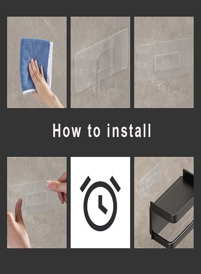 بيلسبيري حامل مناديل الحمام – حامل مناديل المرحاض المثبت على الحائط مع رف مفيد - Image 5