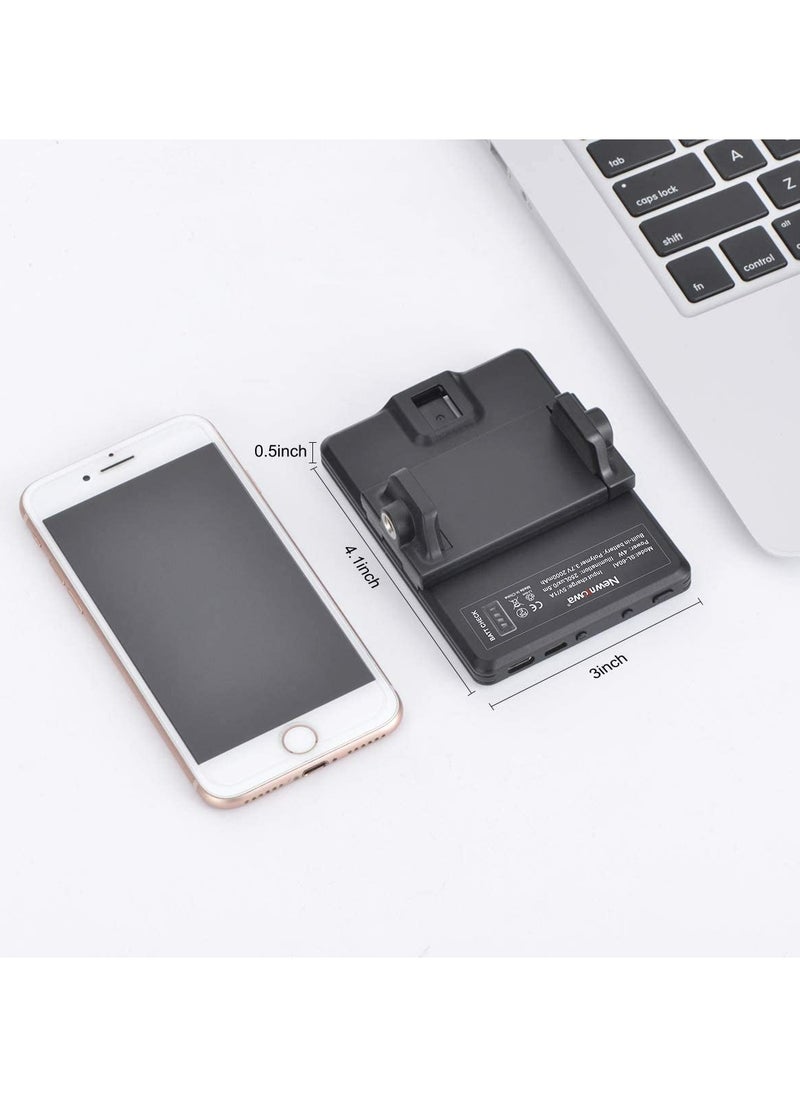 Cool Baby Style LED High-Power Rechargeable Clip-on Fill-light Video Light with Front and Rear Clips  Adjustable to 3 Lighting Modes  Suitable for Mobile Phones  IPad Laptops Suitable for Makeup Selfies Vlog and Vide  - Image 5