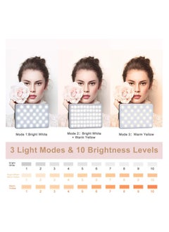 Cool Baby Style LED High-Power Rechargeable Clip-on Fill-light Video Light with Front and Rear Clips  Adjustable to 3 Lighting Modes  Suitable for Mobile Phones  IPad Laptops Suitable for Makeup Selfies Vlog and Vide  - Image 3