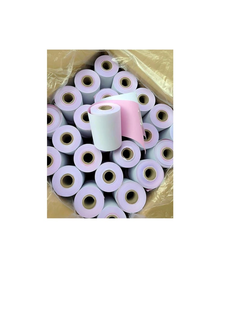 Terabyte 76 x 76mm, 2ply Premium Paper Till EPOS Kitchen Printer Receipt Rolls - Carbonless - (Box of 10 Rolls) - 2 PLY  - Image 5