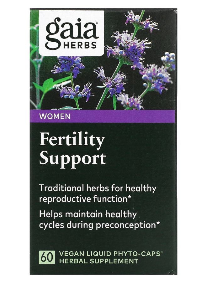 Gaia Herbs Fertility Support for Women 60 Vegan Liquid PhytoCaps 