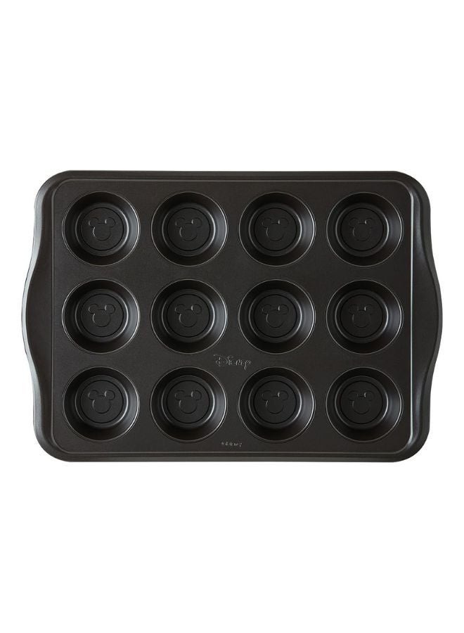 Prestige New Disney Bake with Mickey Mouse Muffin Trays For Baking 12 Cup - Non Stick Muffin Tin, Carbon Steel Bakeware, Red & Black - Image 2