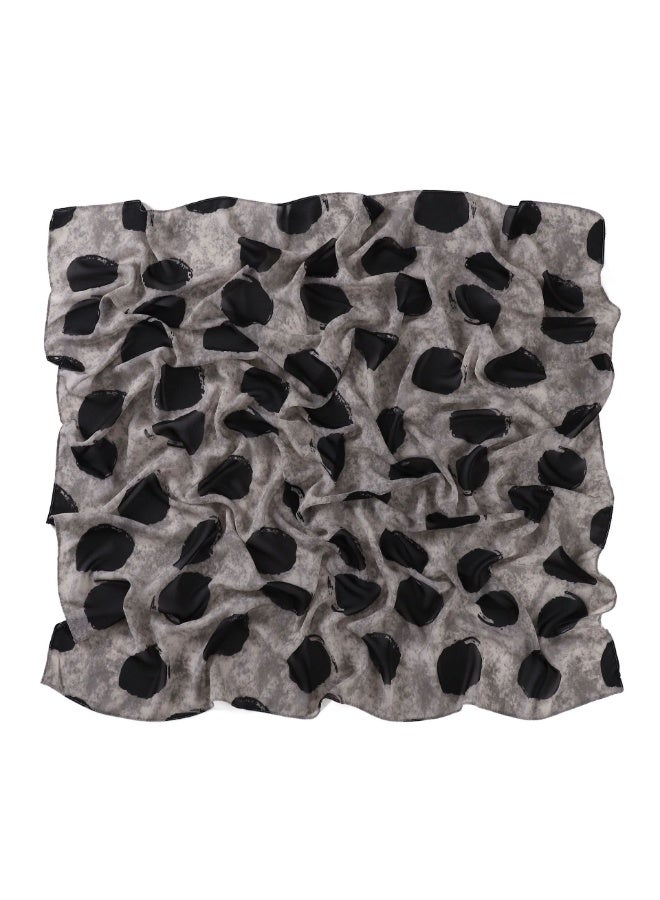 KUYING New Art Plaid Scarf Printed Pearl Chiffon Small Square Scarf Shawl Fragmented Flower Vintage Scarf Headband 