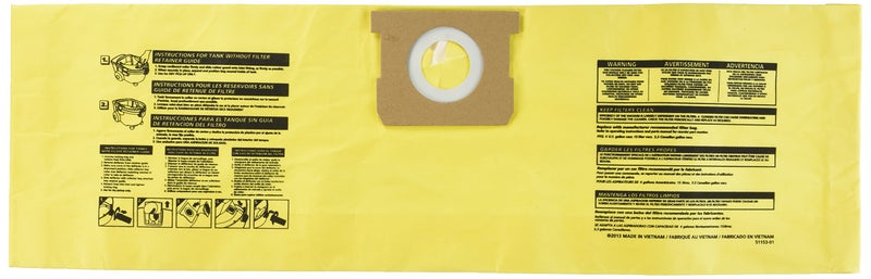 SHOPVAC Shop-Vac 91964 Genuine Type D, All-around Plus Collection Bag, Pack of 2 High Efficiency Filter Bags - Image 4