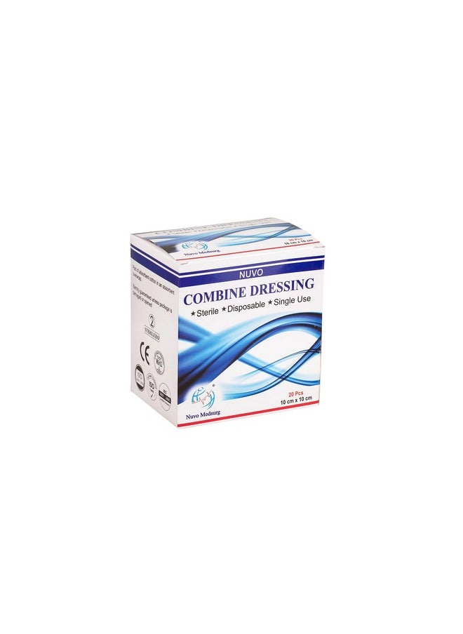 NUVO MEDSURG Sterile Combine Dressing Pad 10 Cm X 10 Cm - 20 Pcs  - Image 2