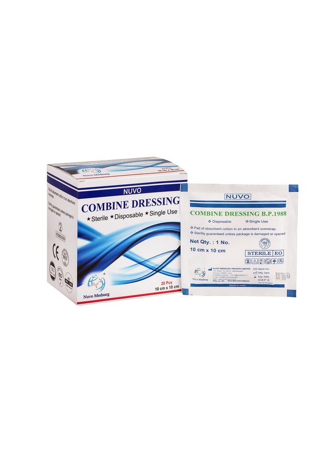NUVO MEDSURG Sterile Combine Dressing Pad 10 Cm X 10 Cm - 20 Pcs  - Image 3