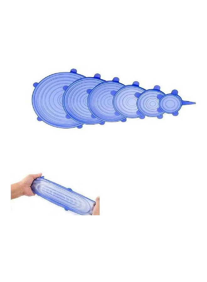 نيبمينينت غطاء من السيليكون قابل للتمدد لحفظ الطعام ومقاوم للحرارة ويمكن استخدامه في الميكرويف، متعدد الأحجام، طقم منظم تخزين للمطبخ للأوعية والأكواب والأواني (6 قطع). الألوان - Image 2