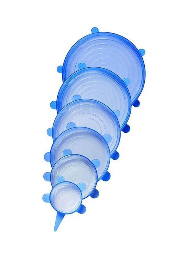 نيبمينينت غطاء من السيليكون قابل للتمدد لحفظ الطعام ومقاوم للحرارة ويمكن استخدامه في الميكرويف، متعدد الأحجام، طقم منظم تخزين للمطبخ للأوعية والأكواب والأواني (6 قطع). الألوان - Image 1