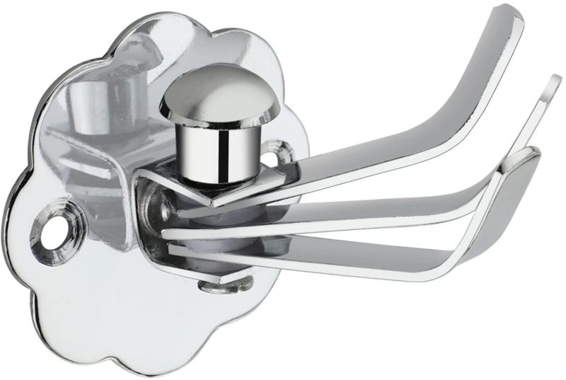 NEXON HADWARE Nexon Hardware Flower Design Stainless Steel 3in1 Movable Hook Flexible 3Pin Bathroom Hooks Cloth Hanger Wall Hook Door Robe Hooks for Hanging Keys Clothes Towel 8 - Image 1