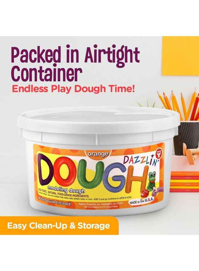 Hygloss Play Modeling Dough - Orange Dough Scented - Safe & Non-Toxic for Kids Arts & Crafts - Party Favors - Classroom Supplies - 3lb - Image 3