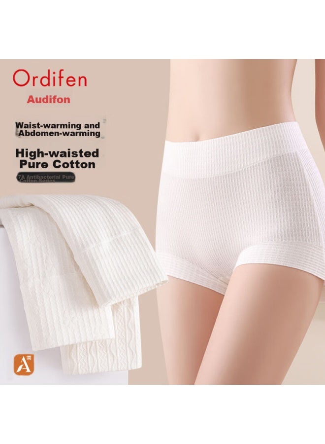 Ordifen Ordifen Women's Underwear, 7a Antibacterial Breathable, Lift And Tuck, Tummy Control, High-waisted Cotton Boyshorts  - Image 1