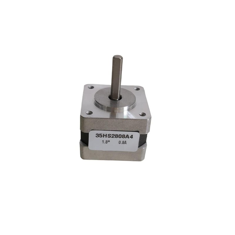 محرك خطوي 12 نيوتن-سنتيمتر 0.8 أمبير 28 ملم طول الجسم عمود مزدوج المخرج - Image 3