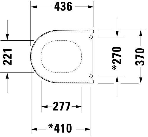 Duravit Various series Toilet Seat 0069810000 White - Image 3