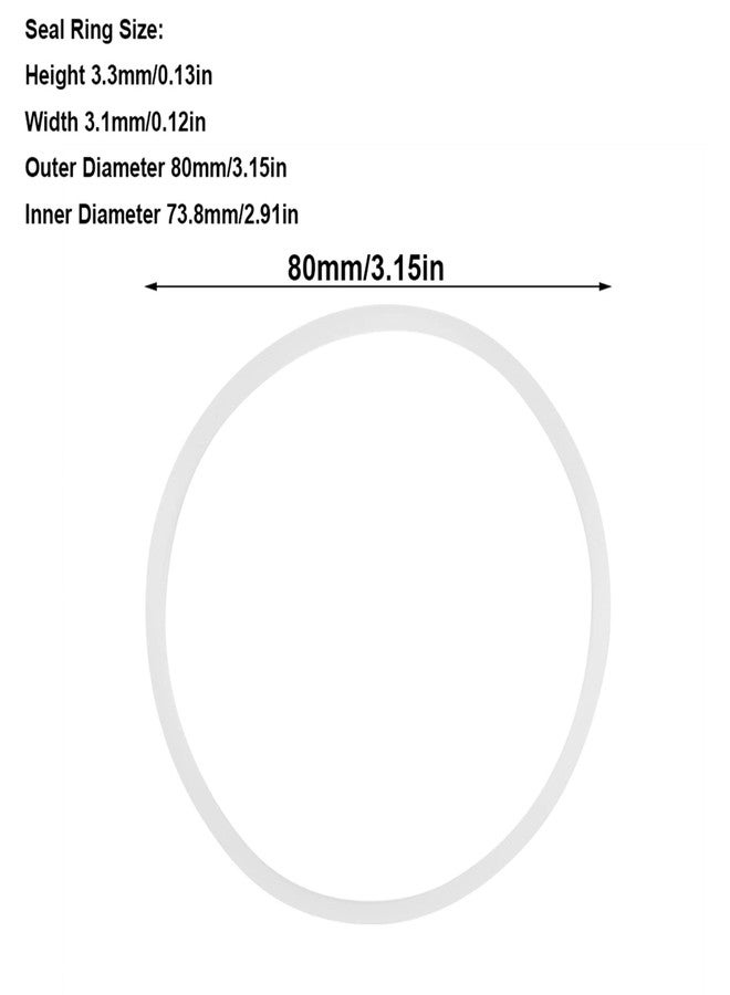 HURRISE Replacement Rubber Seal forBlender, Flexible O Blender Gasket Replacement Juicer Seal Parts Rubber Seal Position inBlade (6PCS) - Image 2