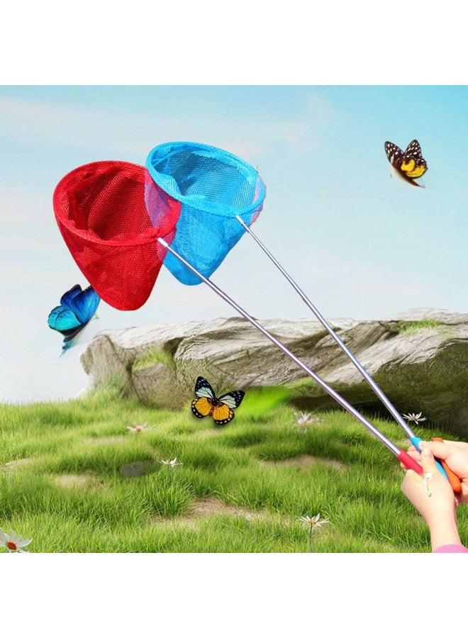 VAYINATO (2 Pcs) Stainless Steel Extendable Net (37Cm To 85Cm) Portable & Durable | Perfect For Catching Butterflies, Fish, Shrimp, Insects And More By Petzlifeworld - Image 1