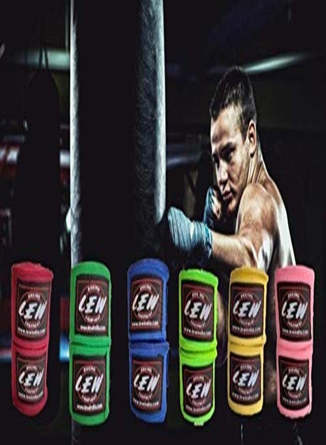 LEW Pre Curved Boxing/Kick Boxing/MMA/Muay Thai with a Pair of Hand Wraps Synthetic Leather Pleather Focus Pad (Black & Red) - Image 4