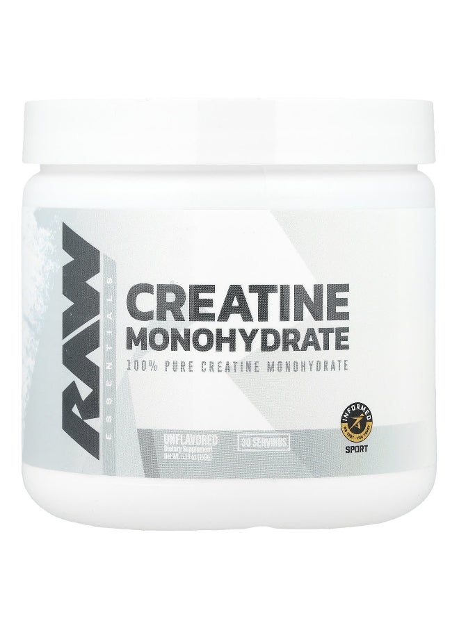 Raw Nutrition Raw Nutrition, Essentials, Creatine Monohydrate, Unflavored, 5.29 oz (150 g)  - Image 1