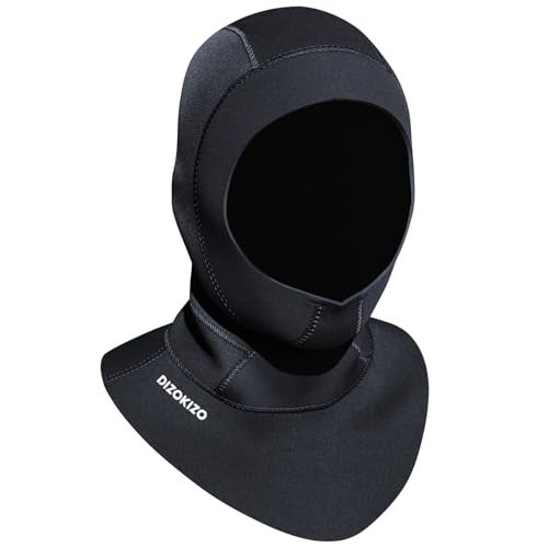 Dizokizo Diving Scuba Hood 3mm Thermal Neoprene Wetsuit Hood for Men Women Wetsuit Hat Cap for Kayaking Snorkeling Sailing Water Sports with Flow Vent (XL) - Image 1