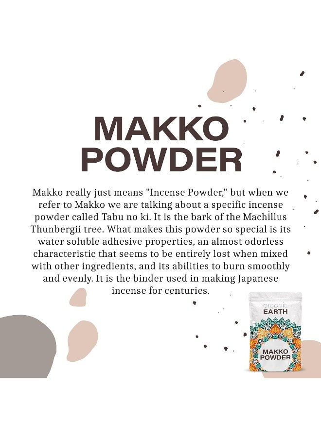 Organic Earth مسحوق ماكو العضوي - بخور عالي الجودة لصنع الأقماع والبخور الحلزوني هدية DIY (4 أونصة) - Image 2