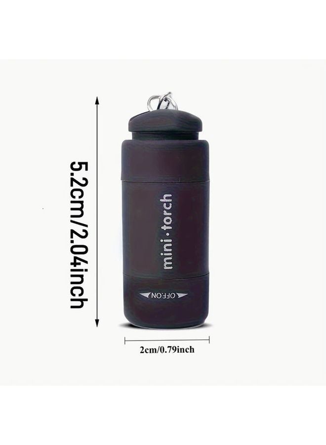 Green Mini Flashlight USB Rechargeable Keychain Ultra Bright Light For Camping Outdoor Home Use - Image 4